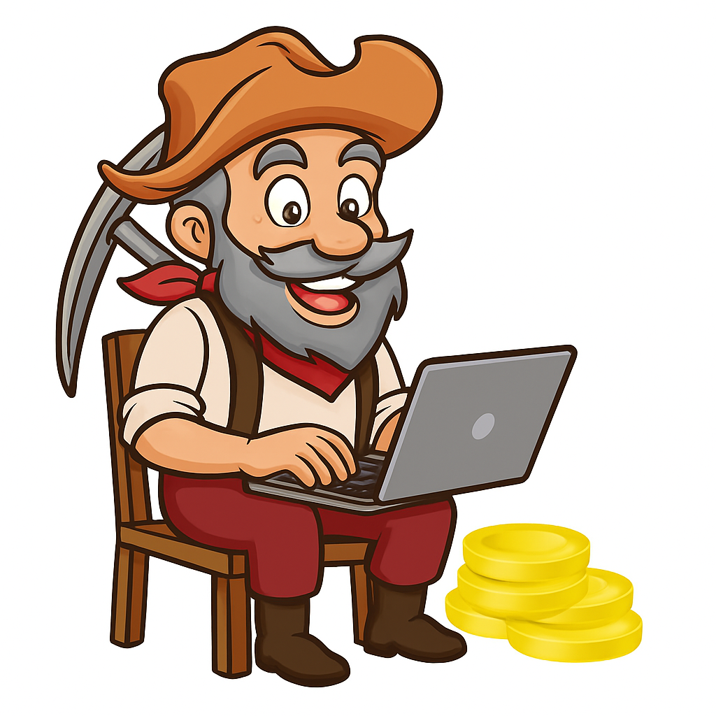 49er online with his laptop